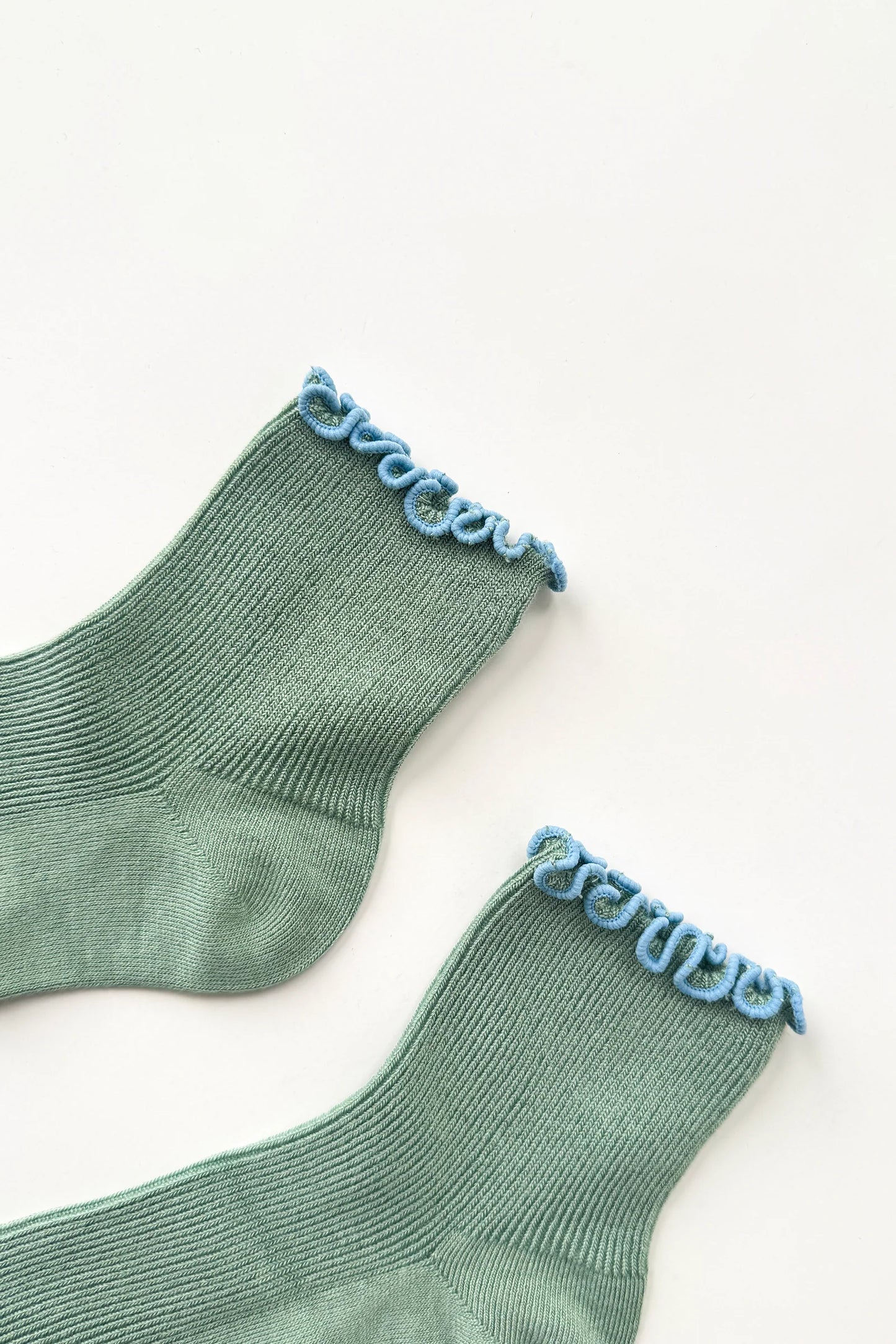 The Petite Ruffled Modal Socks - Multiple Color Options