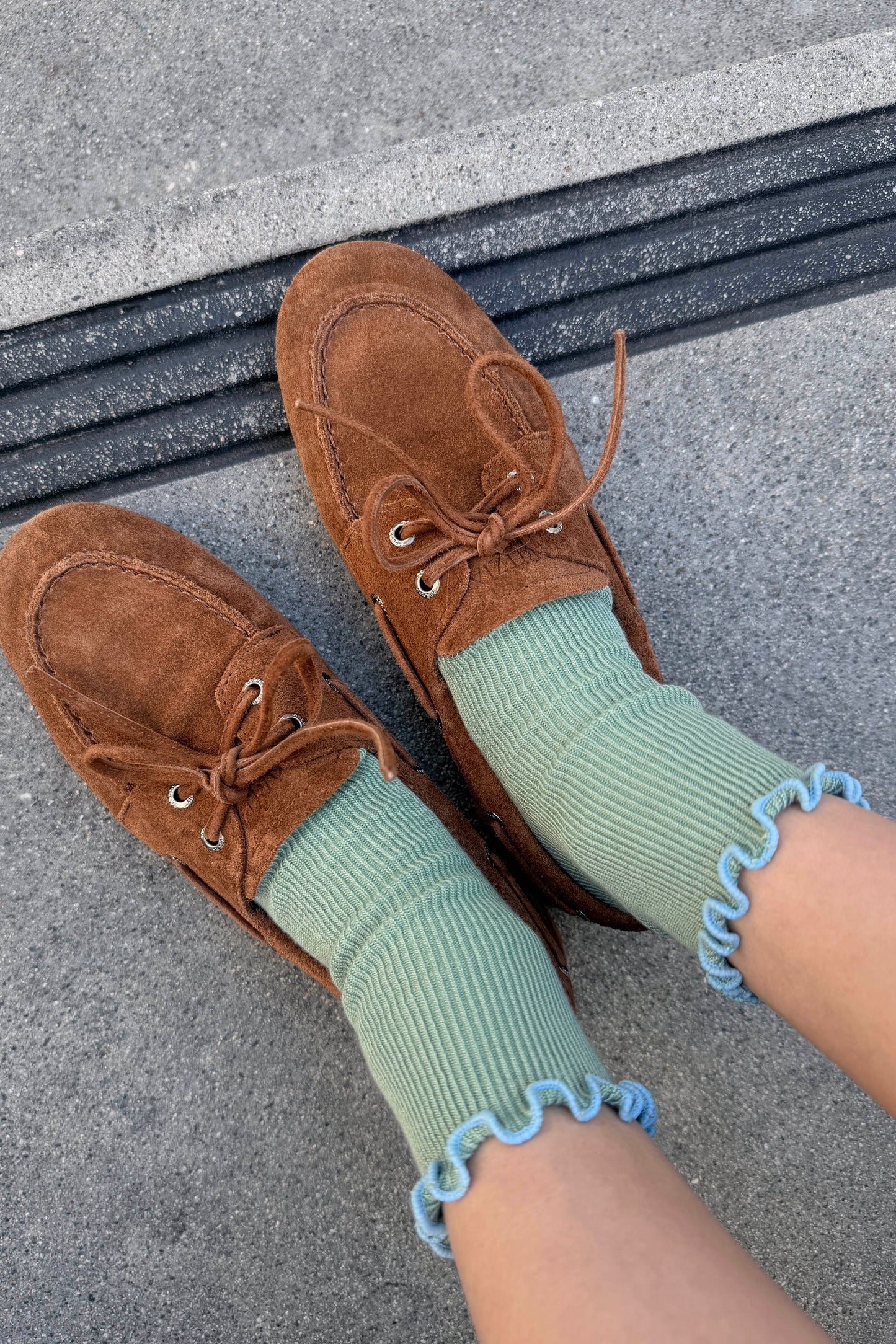 The Petite Ruffled Modal Socks - Multiple Color Options