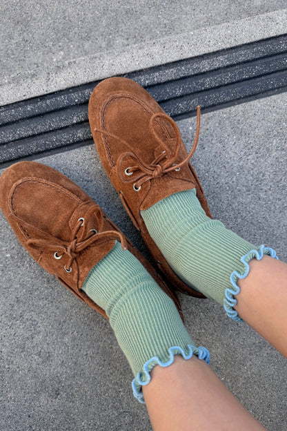 The Petite Ruffled Modal Socks - Multiple Color Options