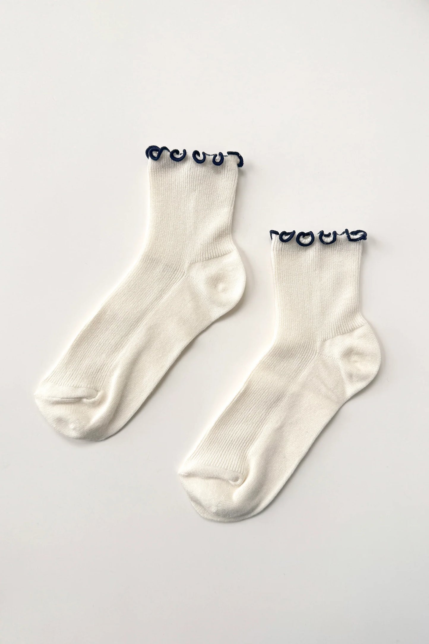 The Petite Ruffled Modal Socks - Multiple Color Options