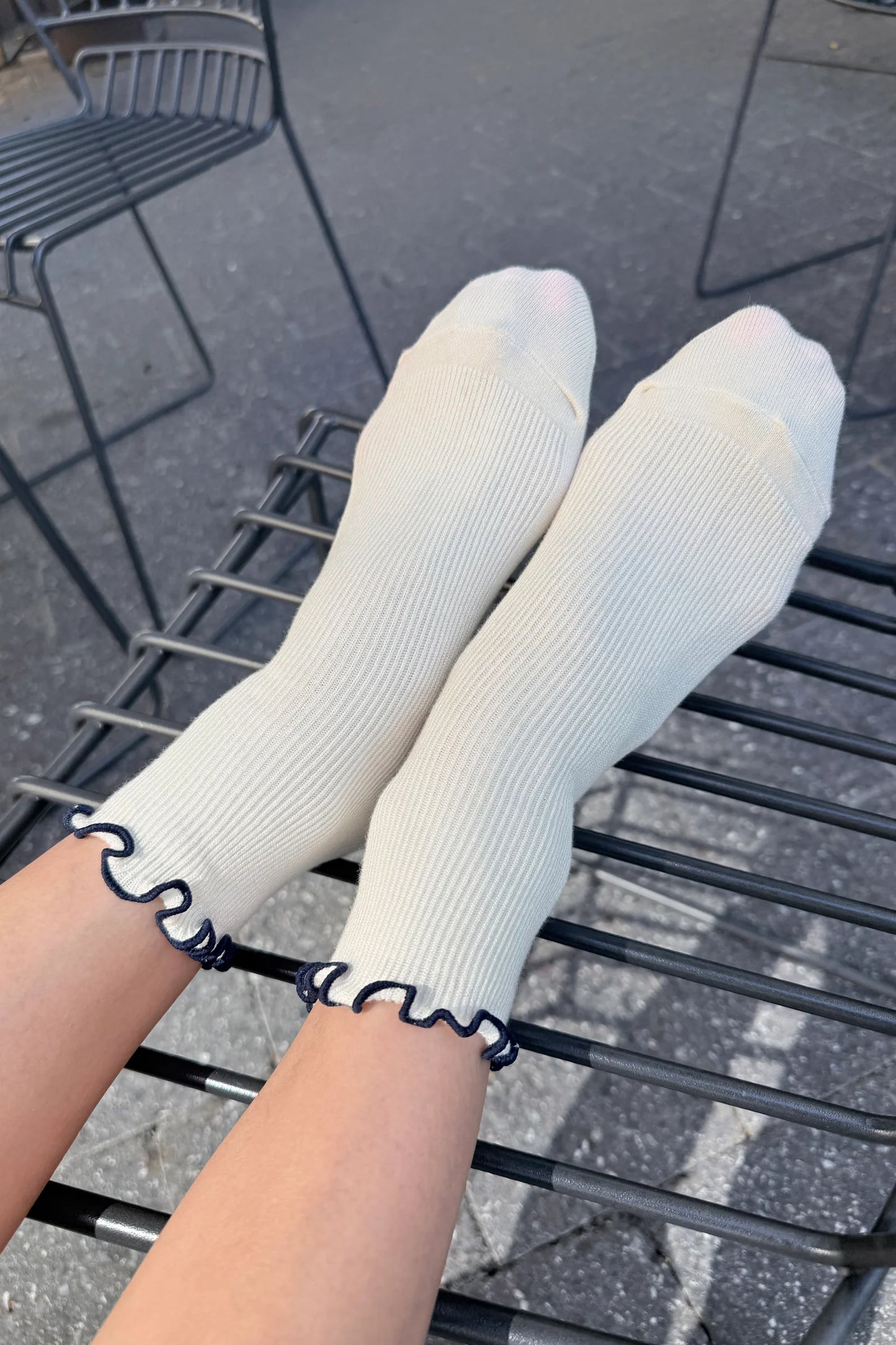 The Petite Ruffled Modal Socks - Multiple Color Options