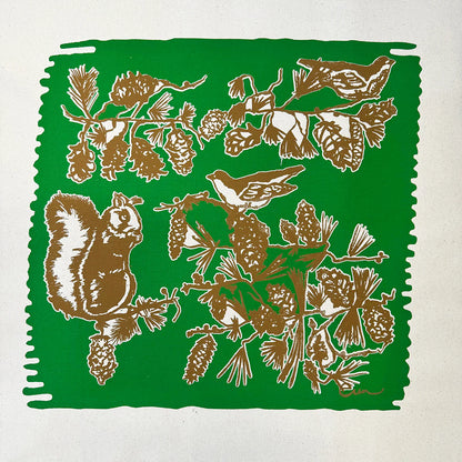 Laura Pouch - Pine Cone Tree (multiple color options)