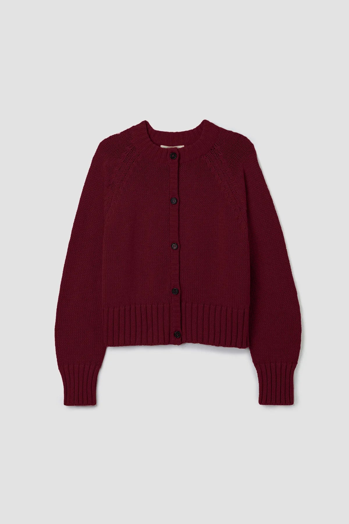 Sian Organic Cotton Cardigan - Bordeaux