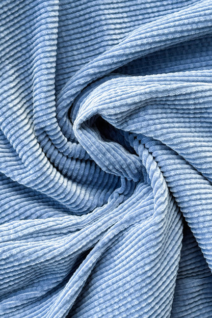 Soft Corduroy Arc Pants - Blue