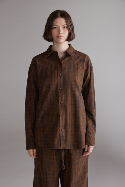 Brushed Cotton Plaid Shirt