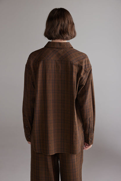 Brushed Cotton Plaid Shirt