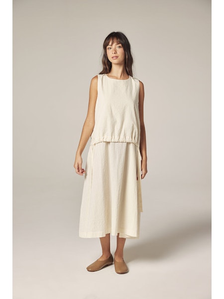 Waist Tie Midi Dress