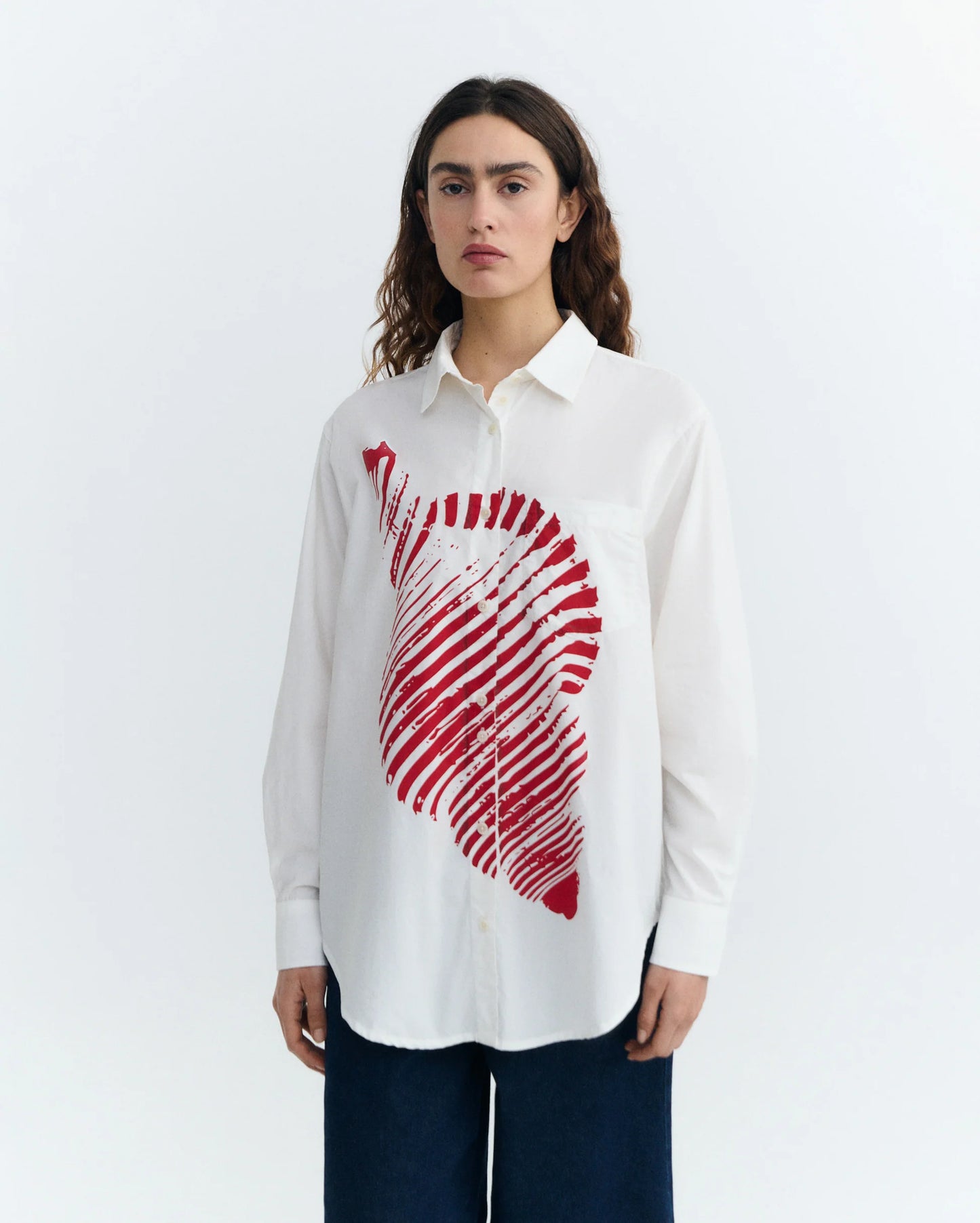 Odie Oversize Shell Poplin Blouse