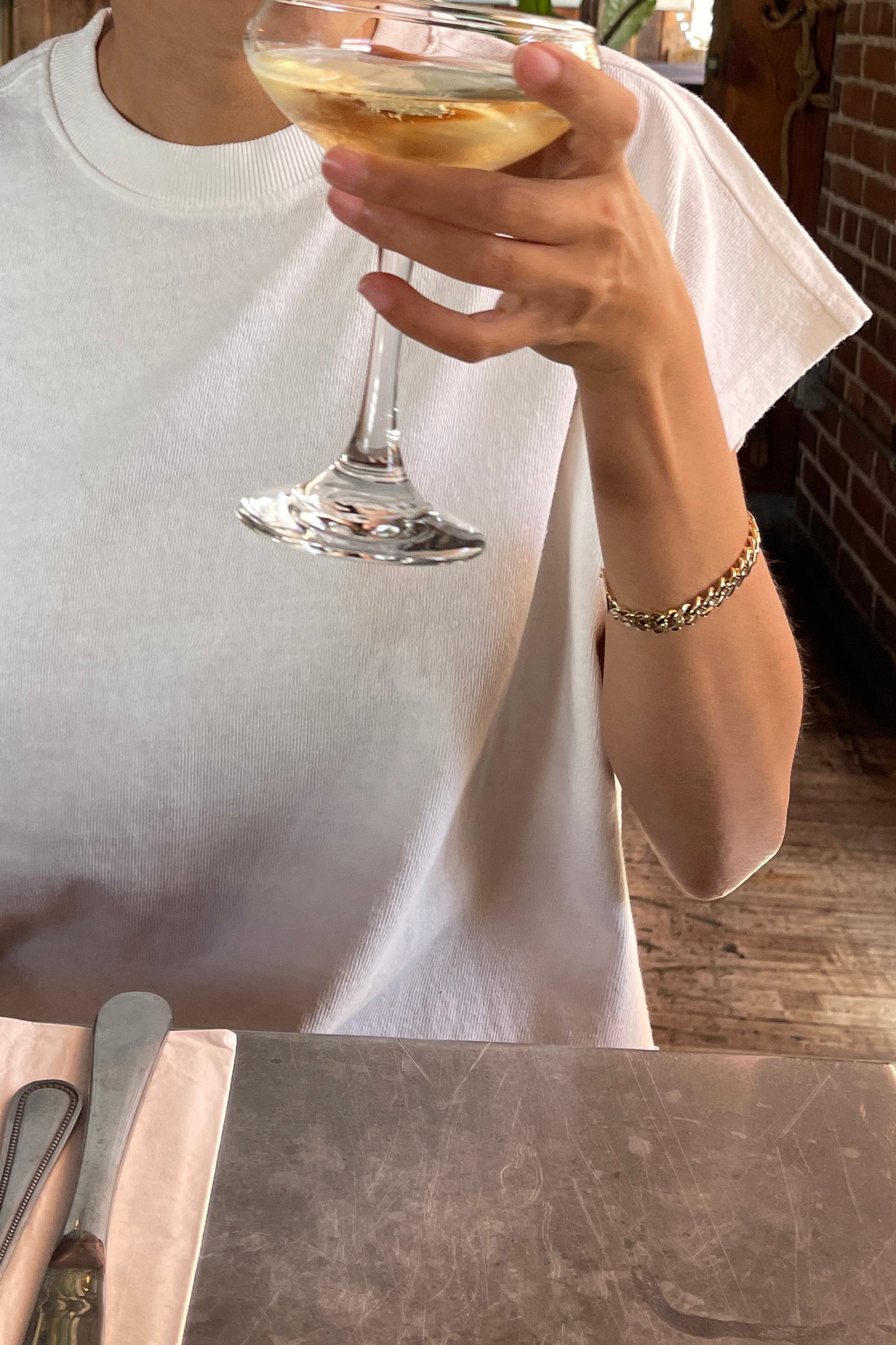 PREORDER Jeanne Tee - White Cotton