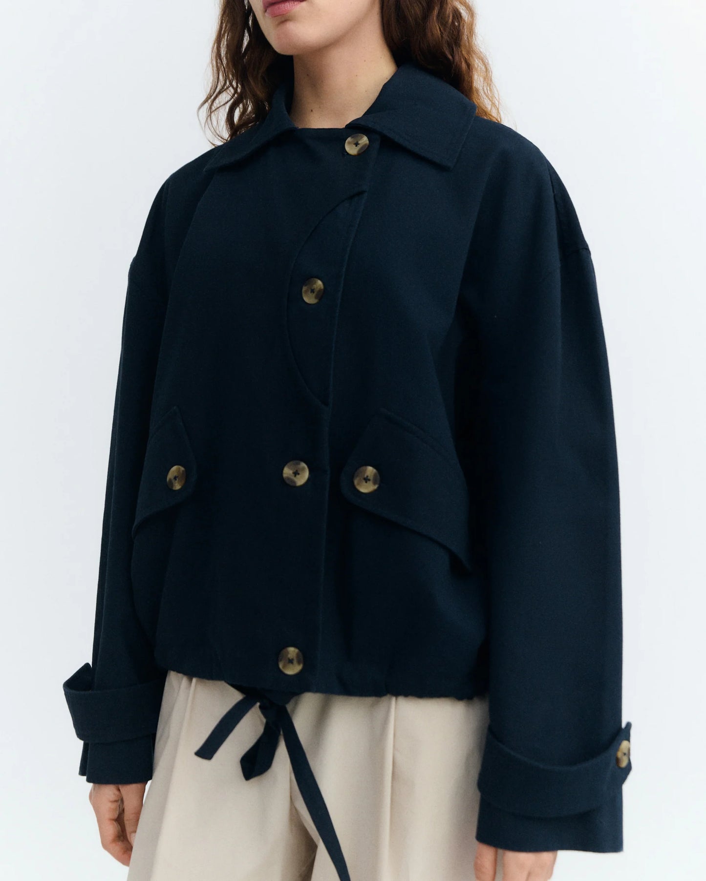 Oversized Norma Jacket - Navy