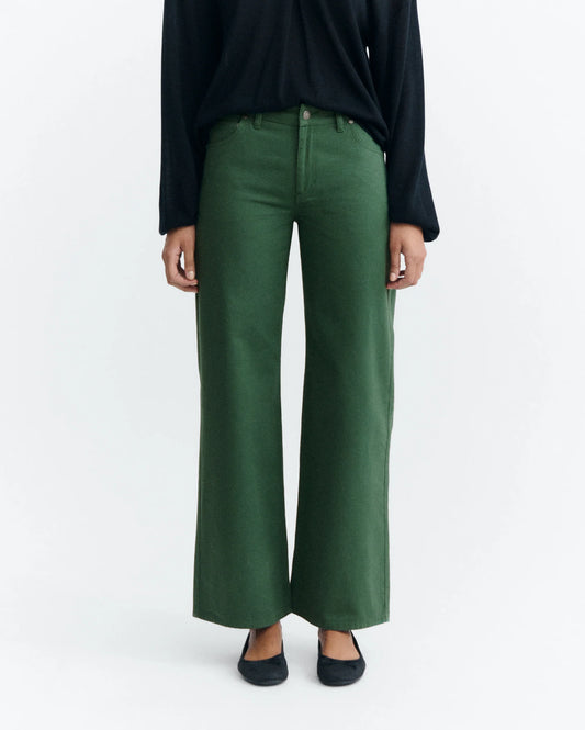 Kettan Trousers - Low-Rise Hand-Embroidered