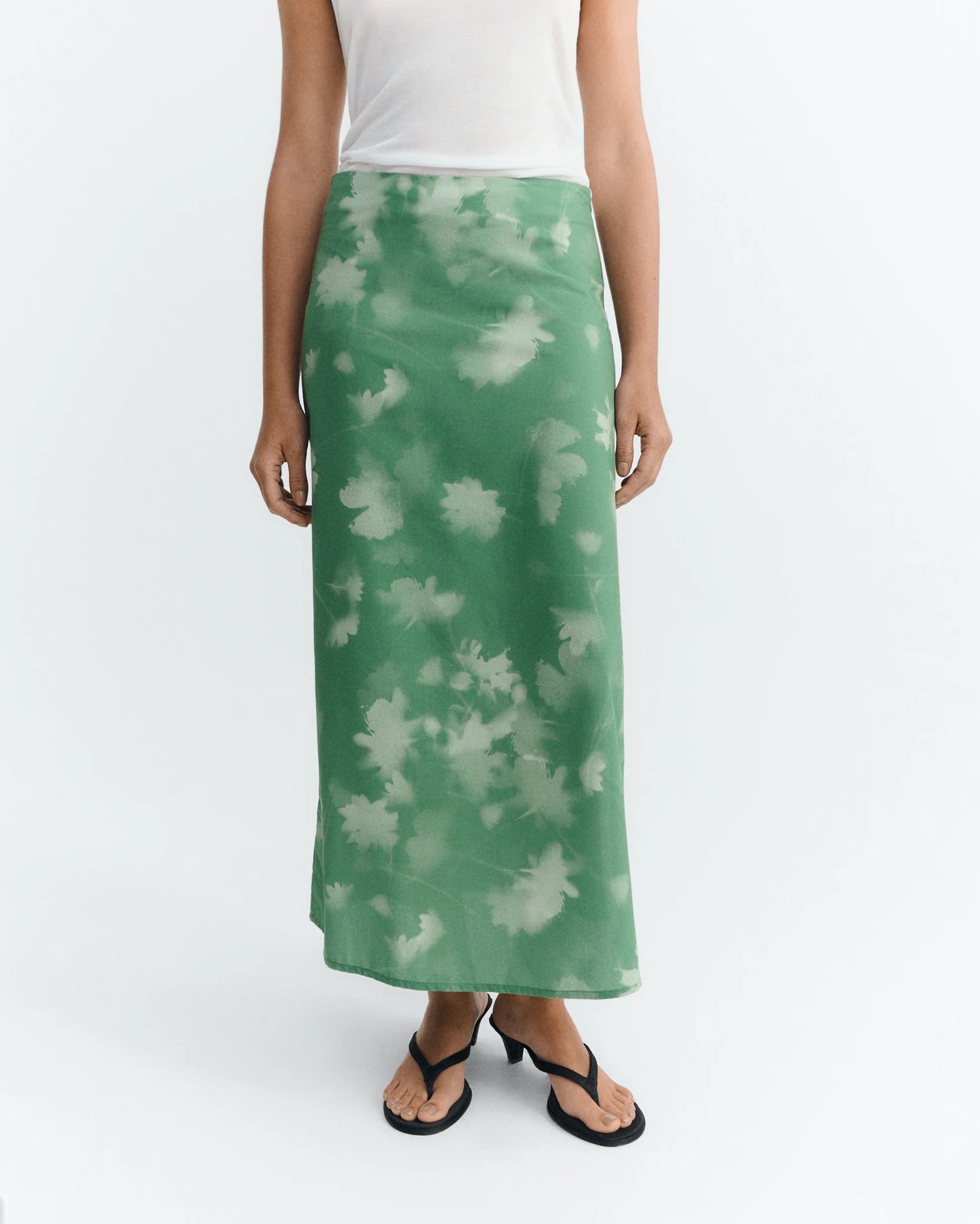 Tipia Kora Green Midi Skirt