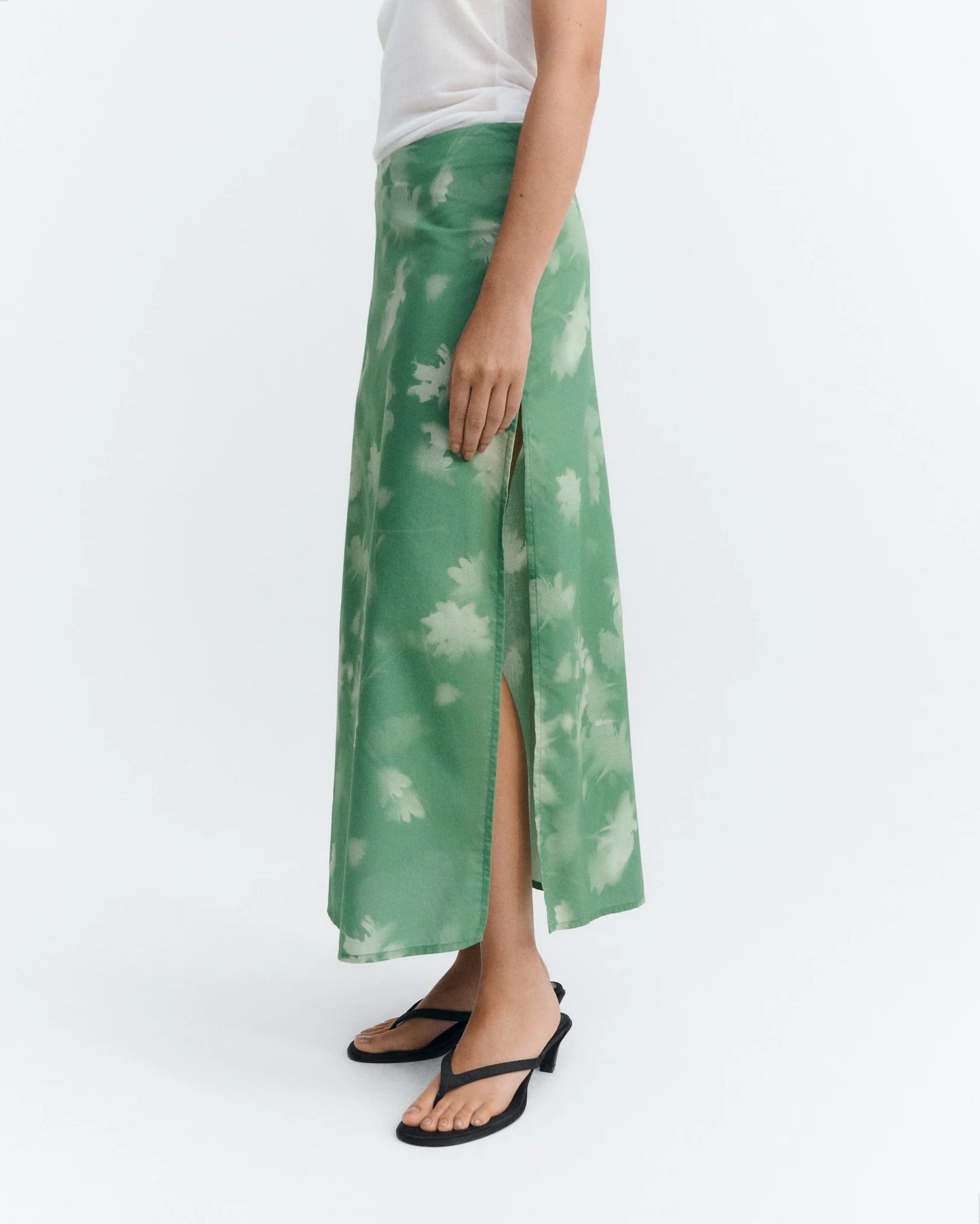 Tipia Kora Green Midi Skirt