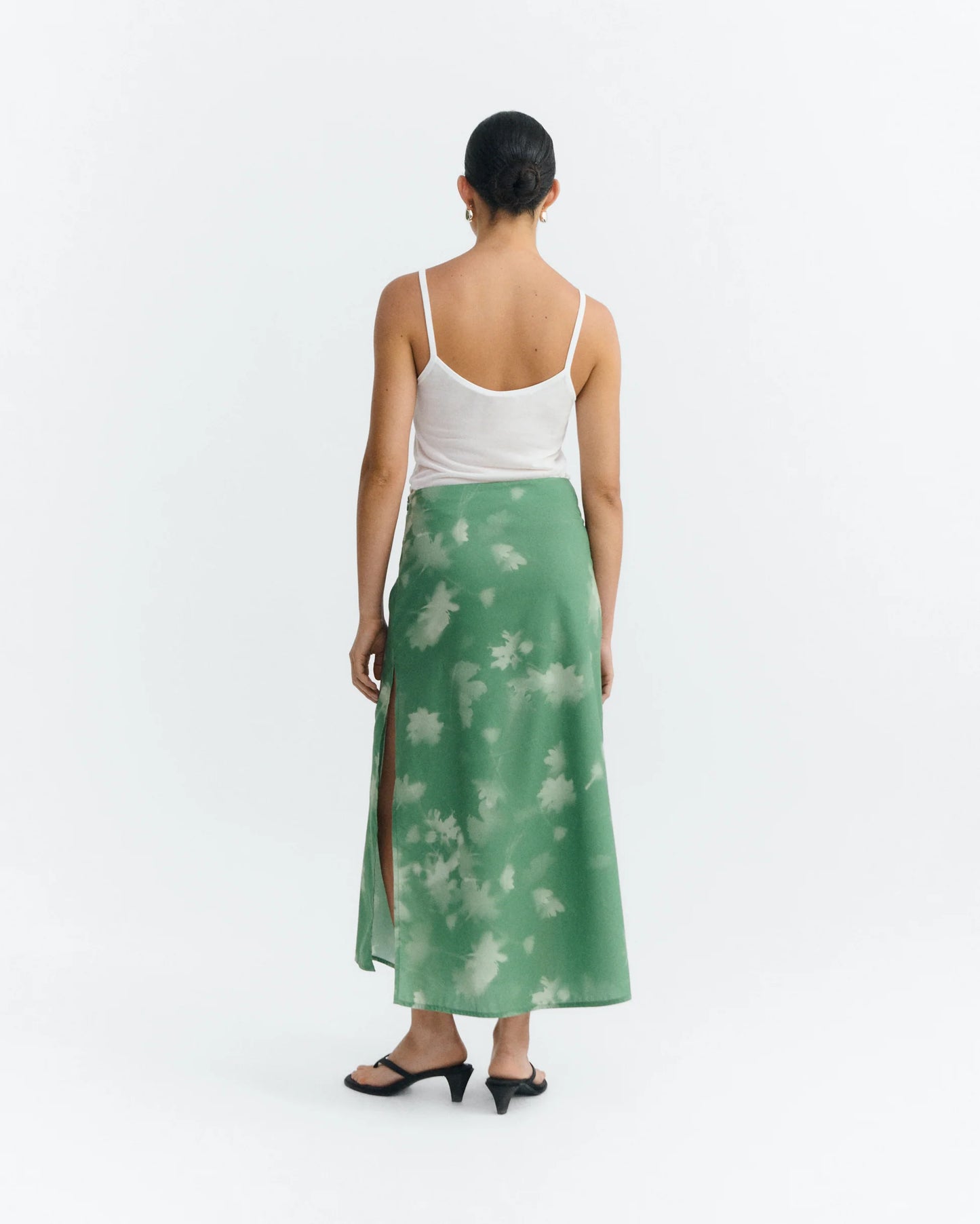 Tipia Kora Green Midi Skirt