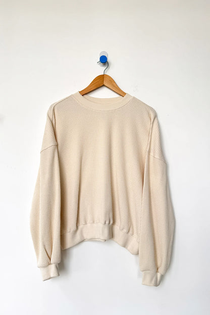 PREORDER Waffle Core Sweatshirt - Naturel