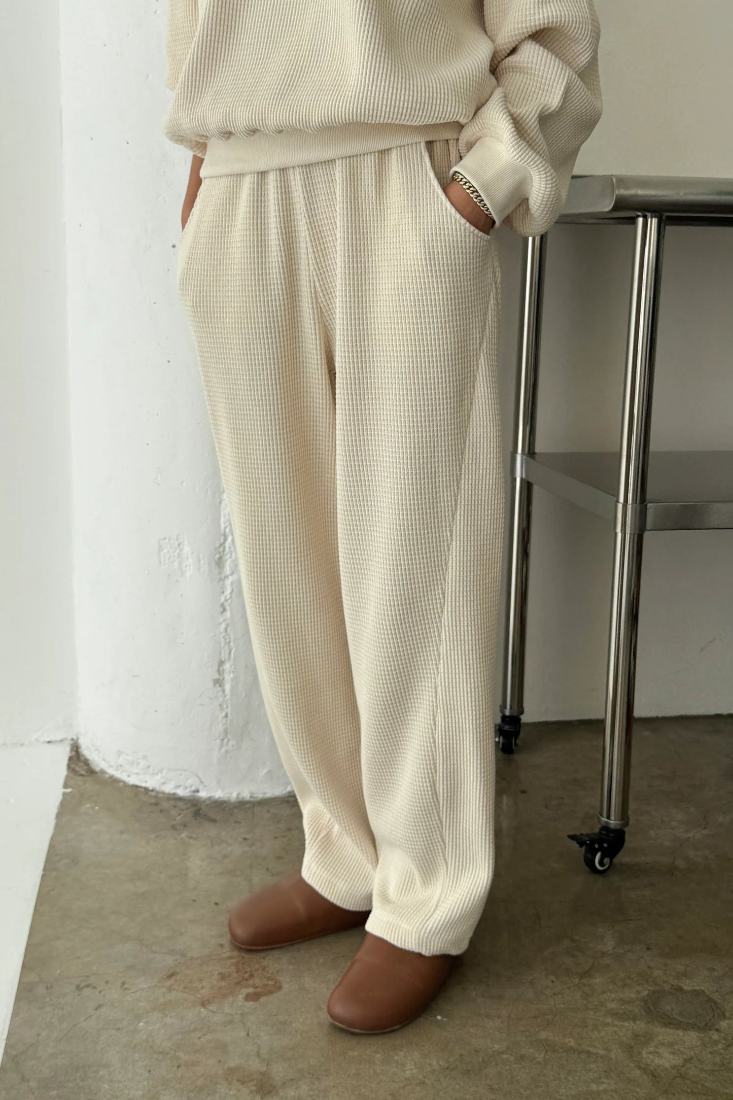 PREORDER Waffle Lo Pants - Naturel