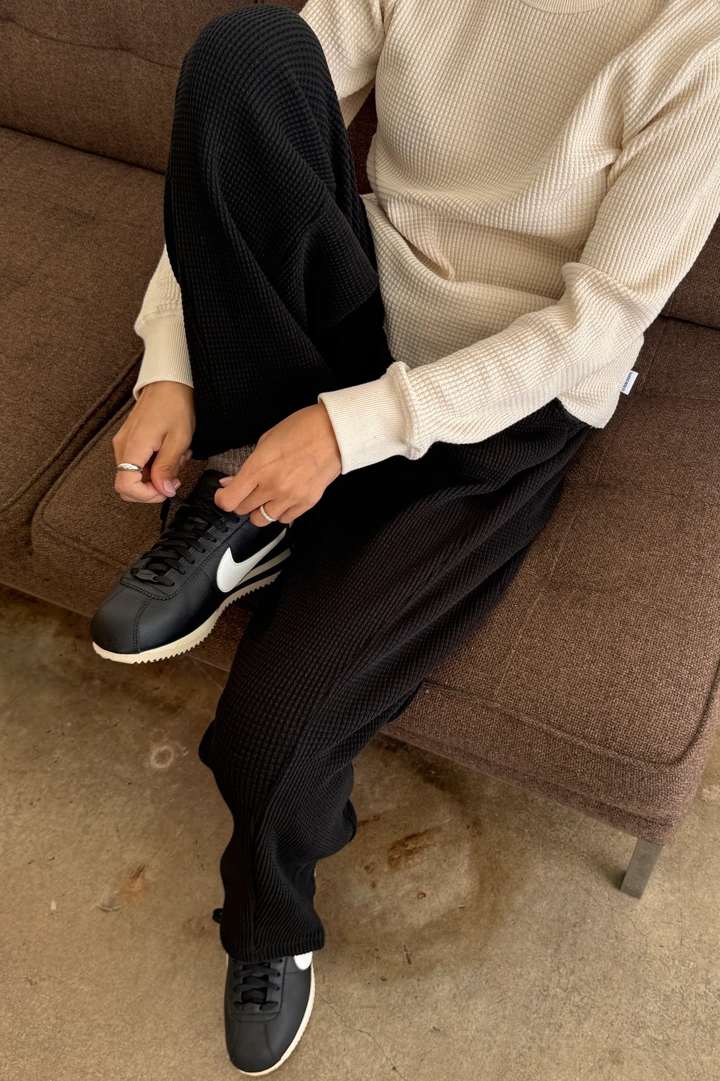 PREORDER Waffle Lo Pants - True Black