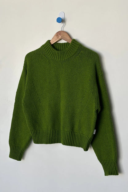 Zoe Cotton Sweater - Avocado