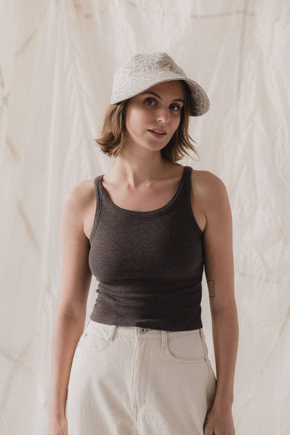 Soleil Hat in Daisy Jacquard Linen