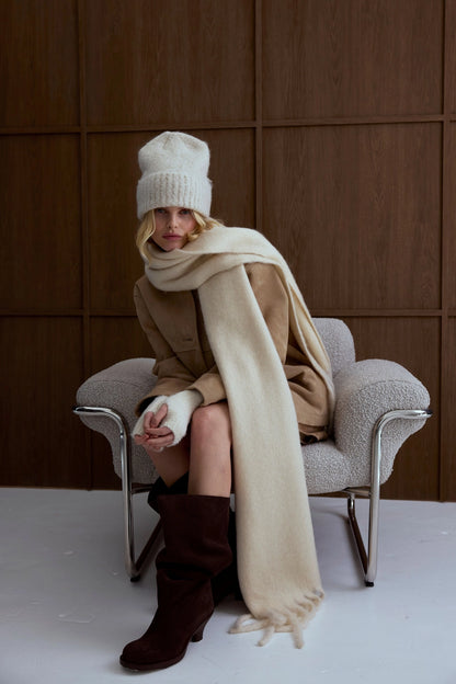 The Reykjavik Scarf - Pebble Beige