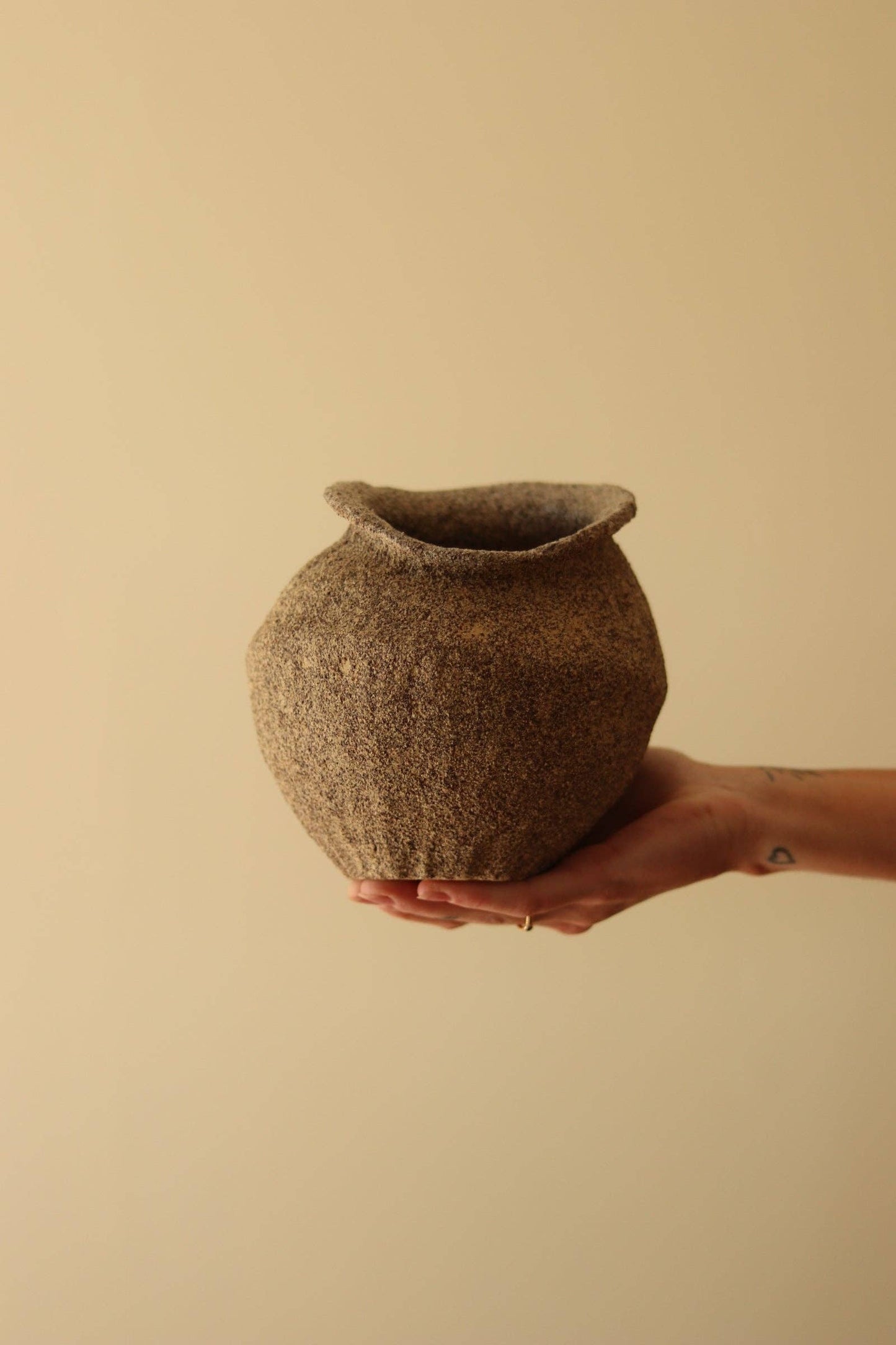 6.5" Gathered Earth Vessel