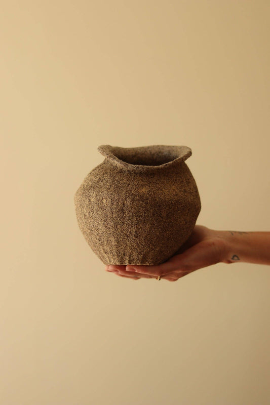 6.5" Gathered Earth Vessel