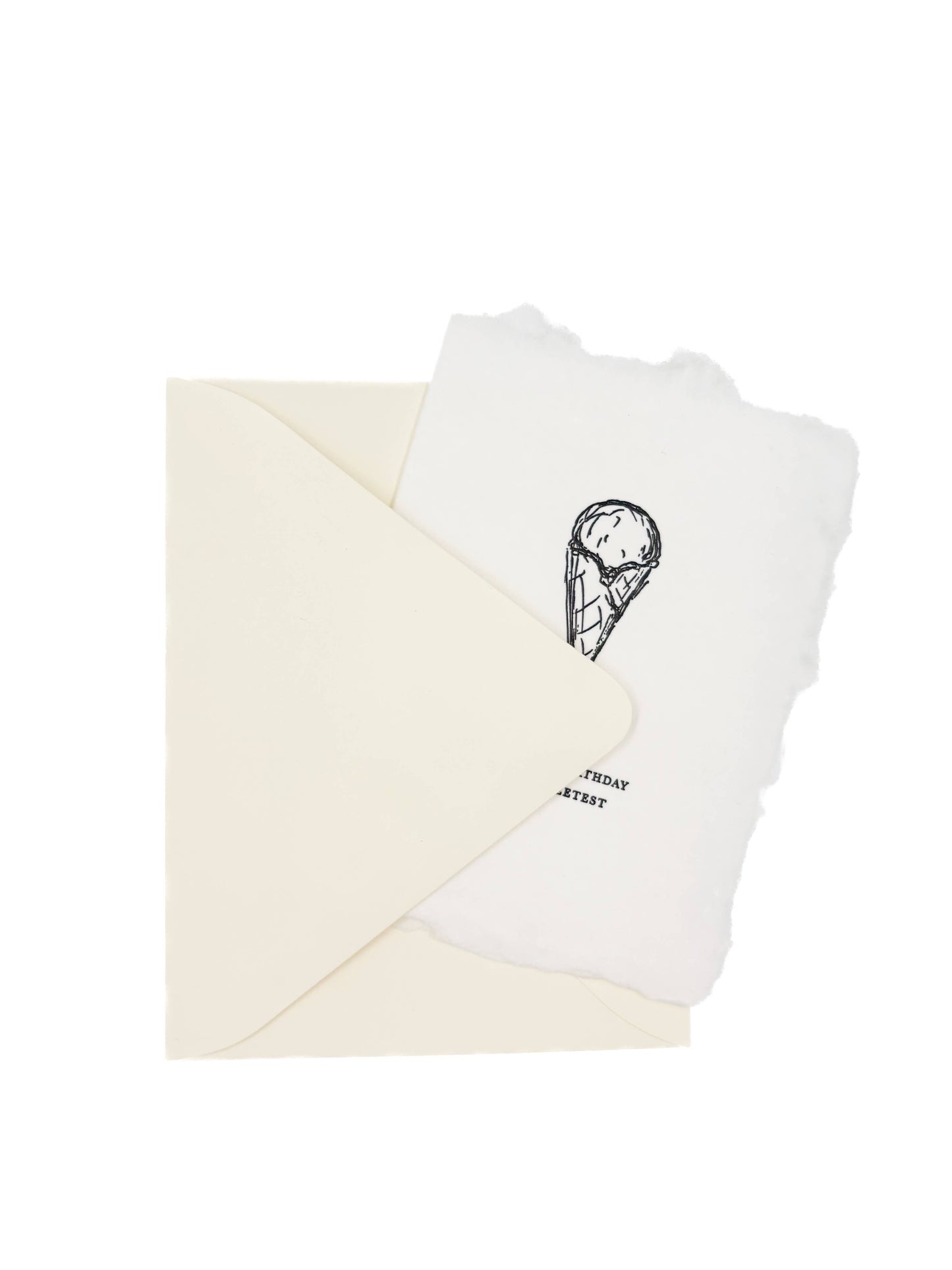 Handmade Birthday Card - Ice Cream Cone Sweetest