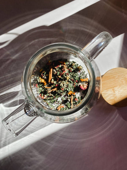 Teapot with Bamboo Lid - 1.8L / 60oz | Borosilicate Glass