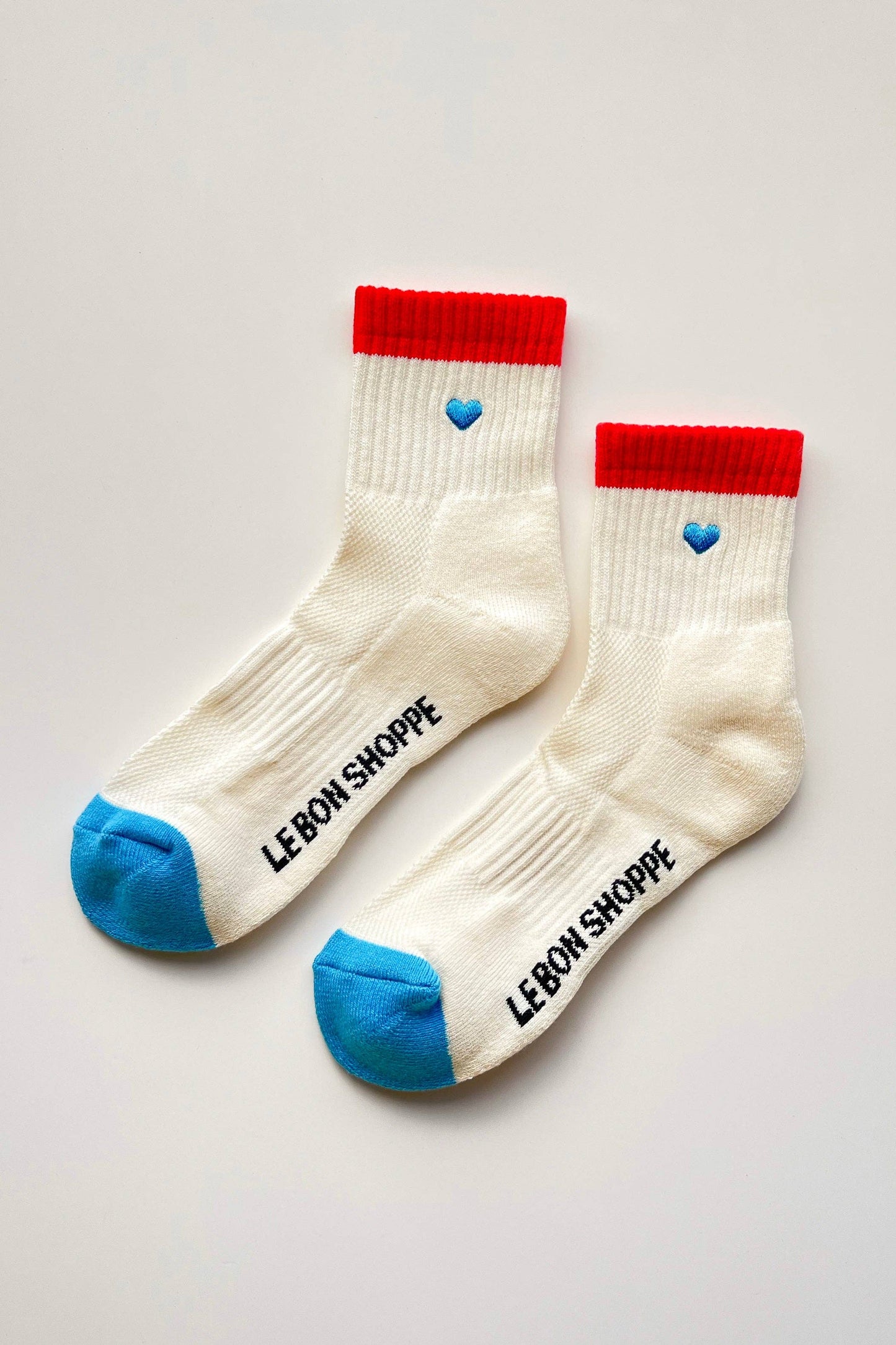 Embroidered Color Block Girlfriend Socks - Multiple Colors
