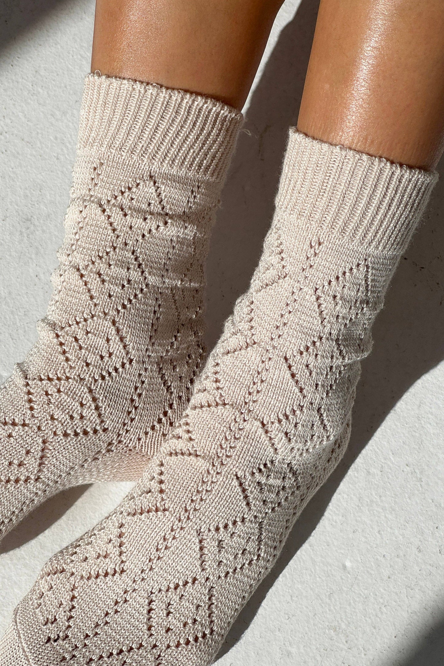 Modal Eyelet Socks - Multiple Colors