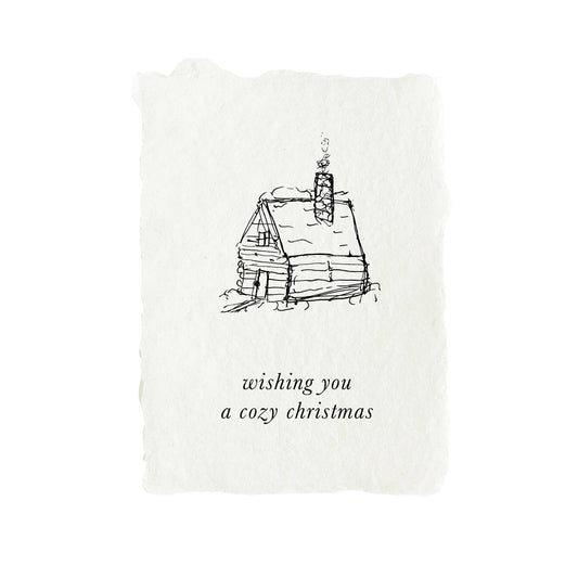 Cozy Christmas Cabin Petite Note Cards - set of four