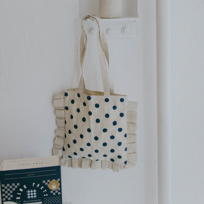 Block Printing Kit - Gingham Ruffle Tote