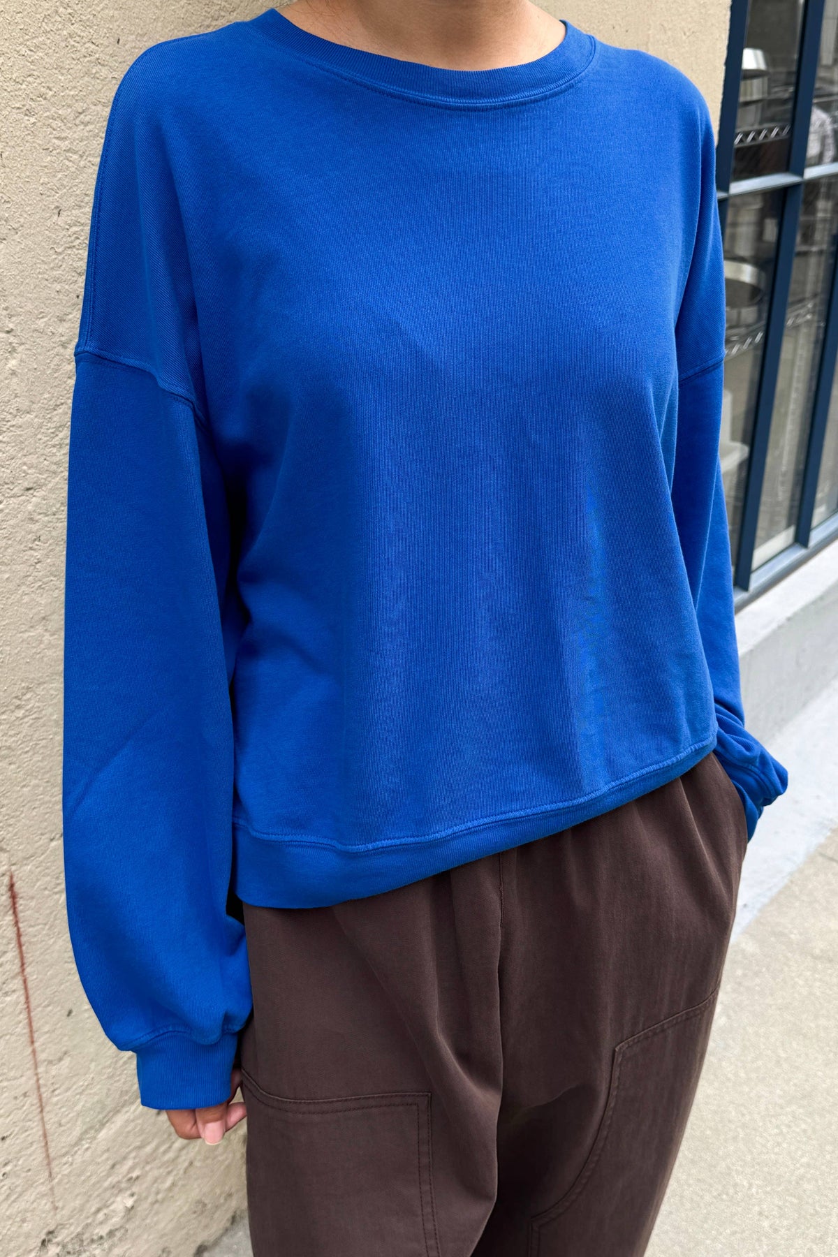 Cali Jersey Sweatshirt - Cobalt