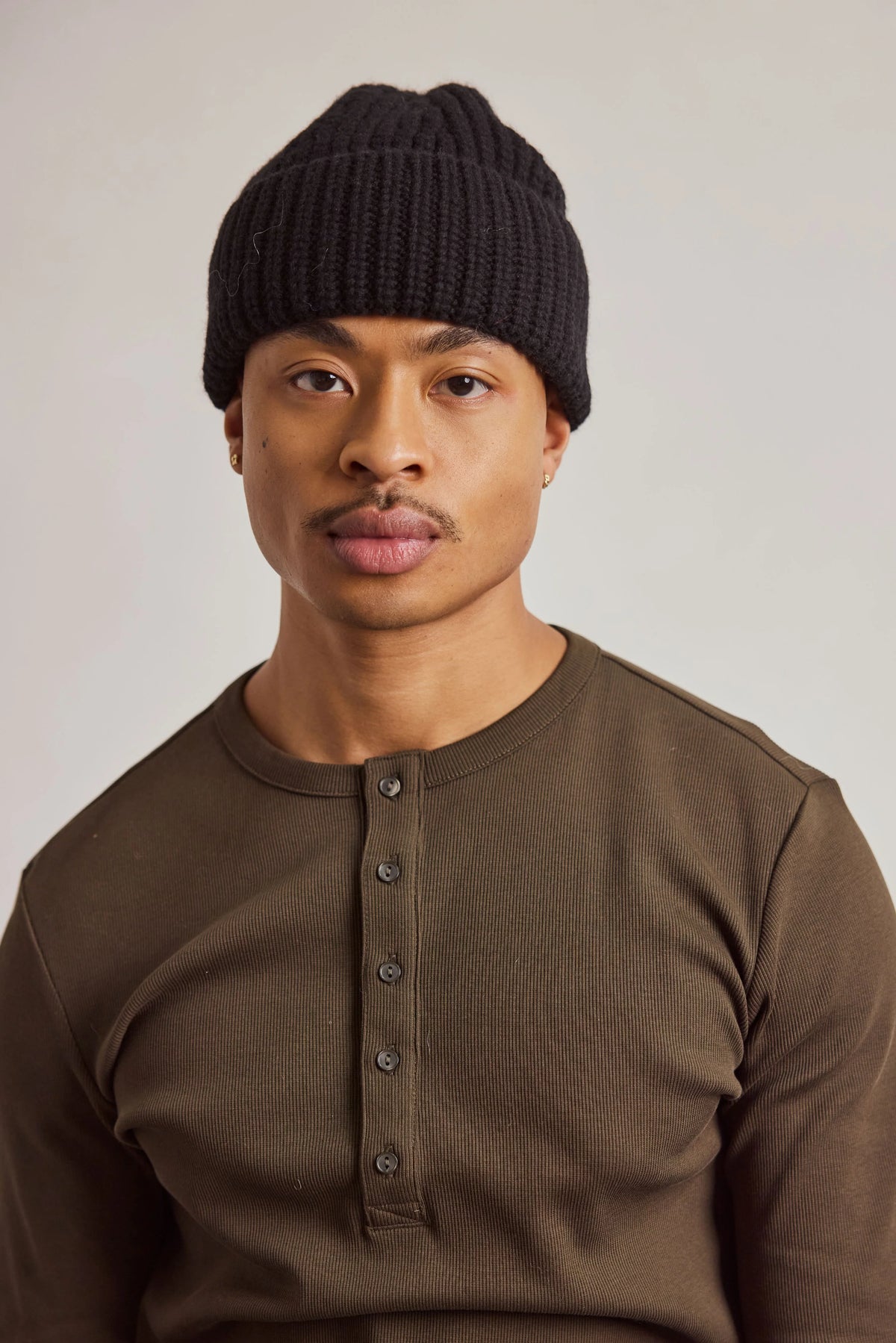 Merino Wool Beanie - Classic Black