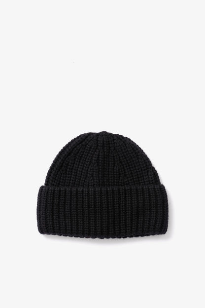 Merino Wool Beanie - Classic Black