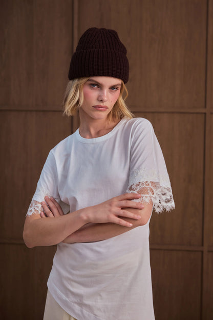 Merino Wool Beanie - Espresso Brown