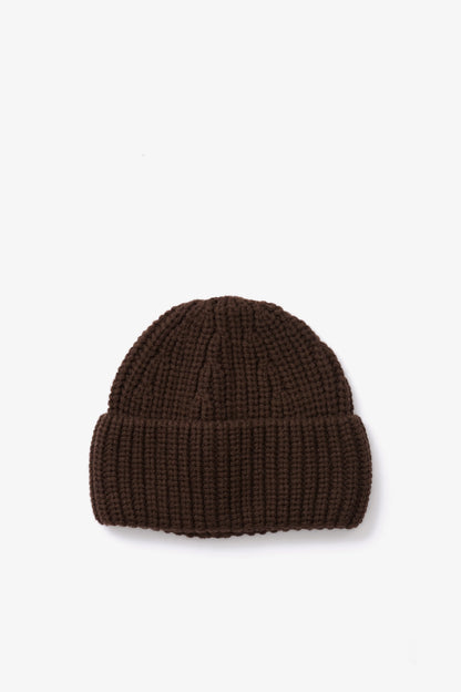 Merino Wool Beanie - Espresso Brown