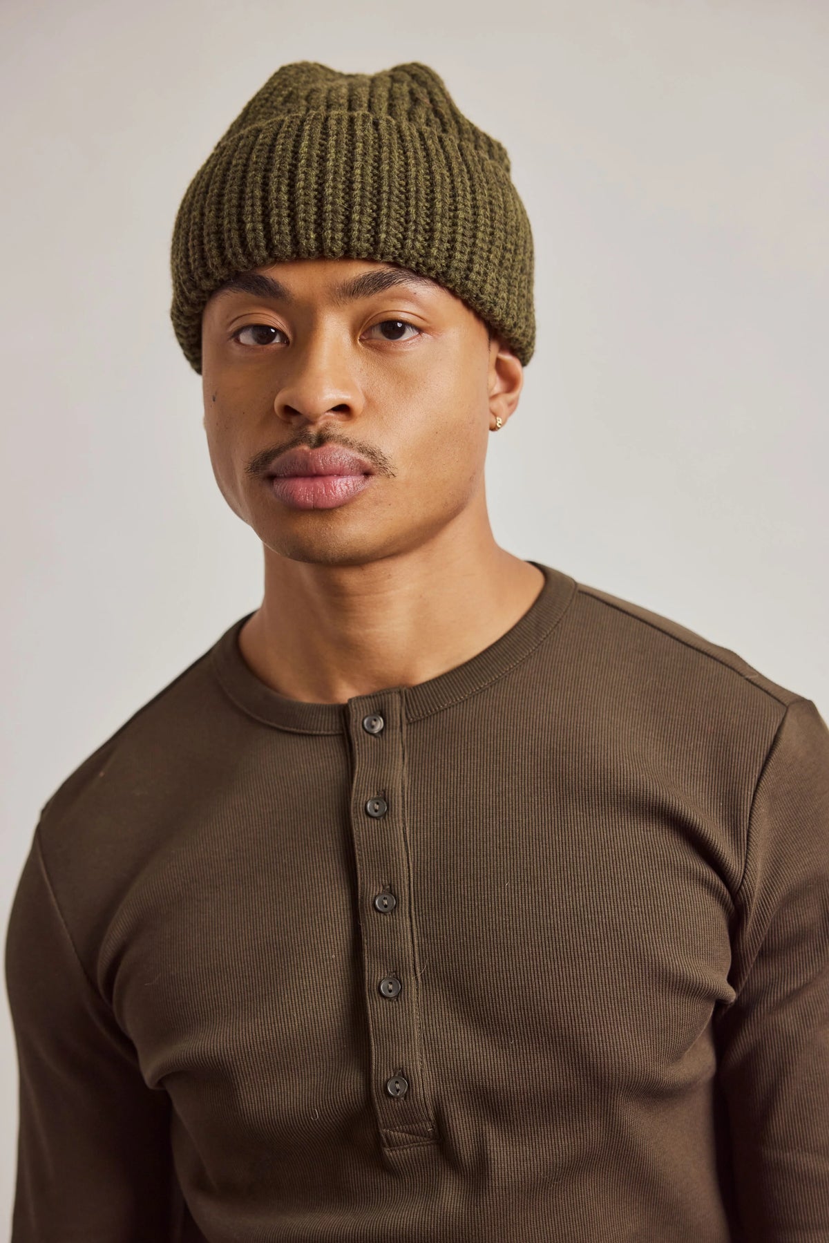 Merino Wool Beanie - Mountain Green