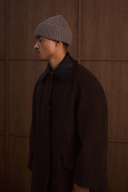 Merino Wool Beanie - Earthly Grey