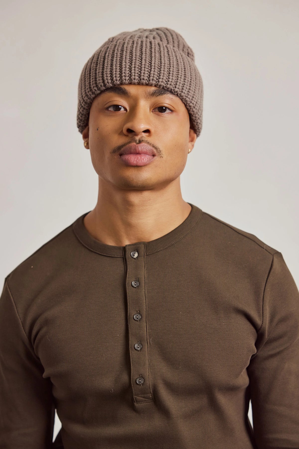 Merino Wool Beanie - Earthly Grey