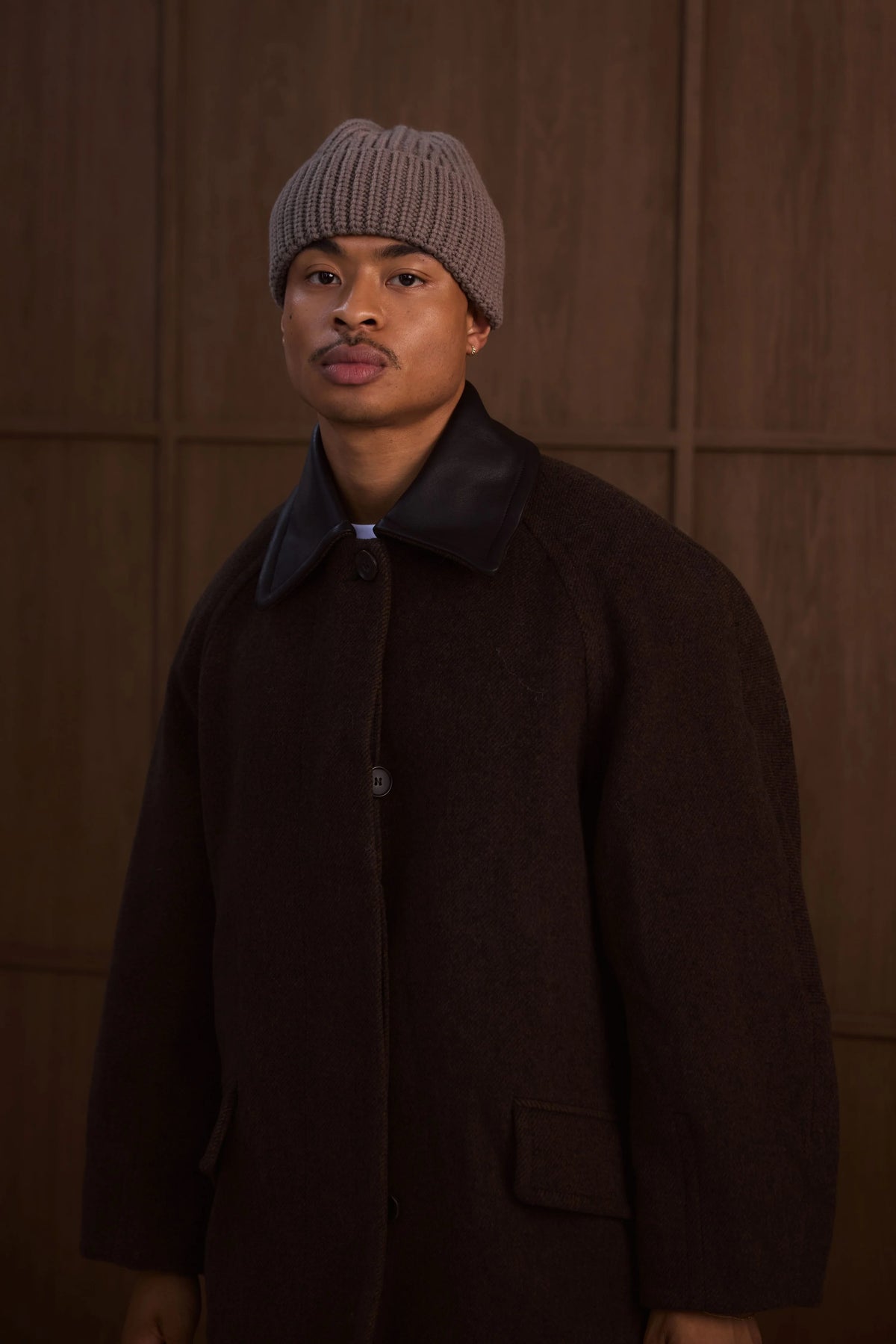 Merino Wool Beanie - Earthly Grey