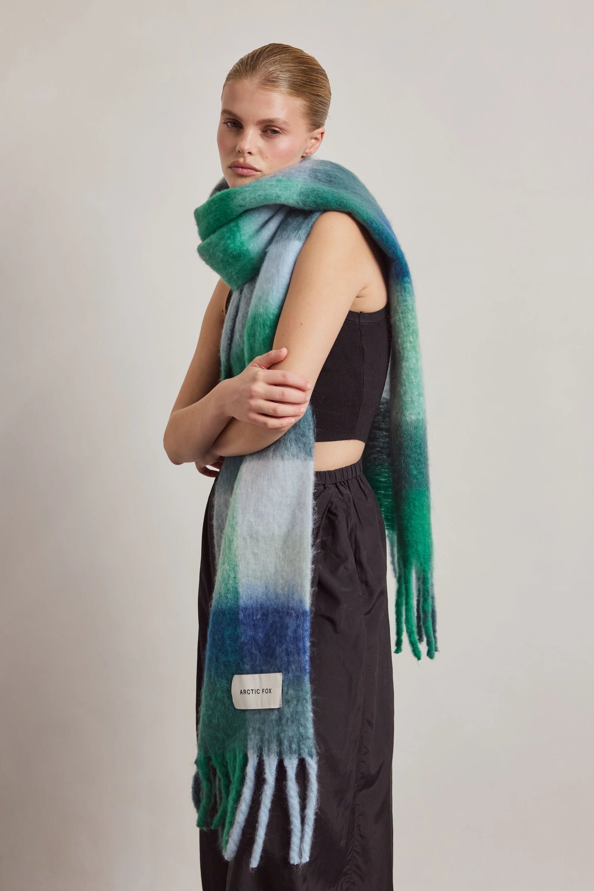 The Reykjavik Scarf - Emerald Check