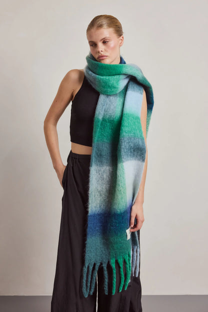 The Reykjavik Scarf - Emerald Check