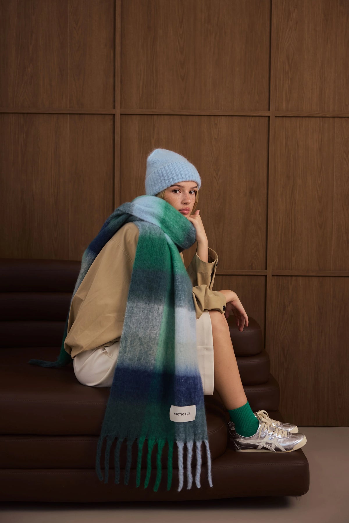 The Reykjavik Scarf - Emerald Check