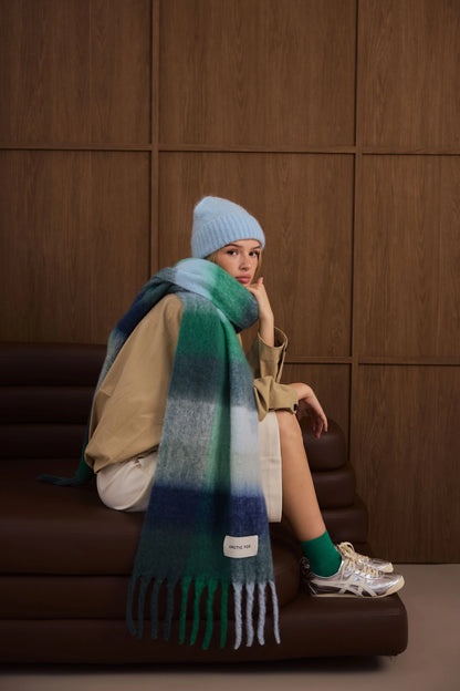 The Reykjavik Scarf - Emerald Check