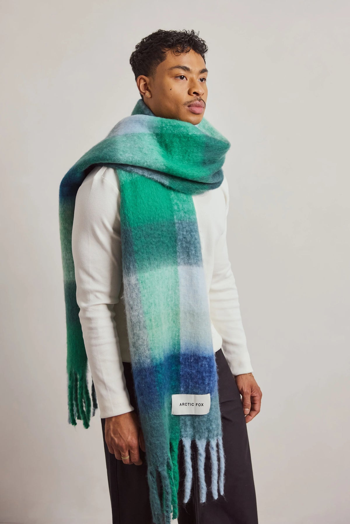 The Reykjavik Scarf - Emerald Check