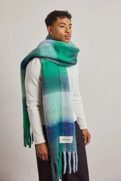 The Reykjavik Scarf - Emerald Check