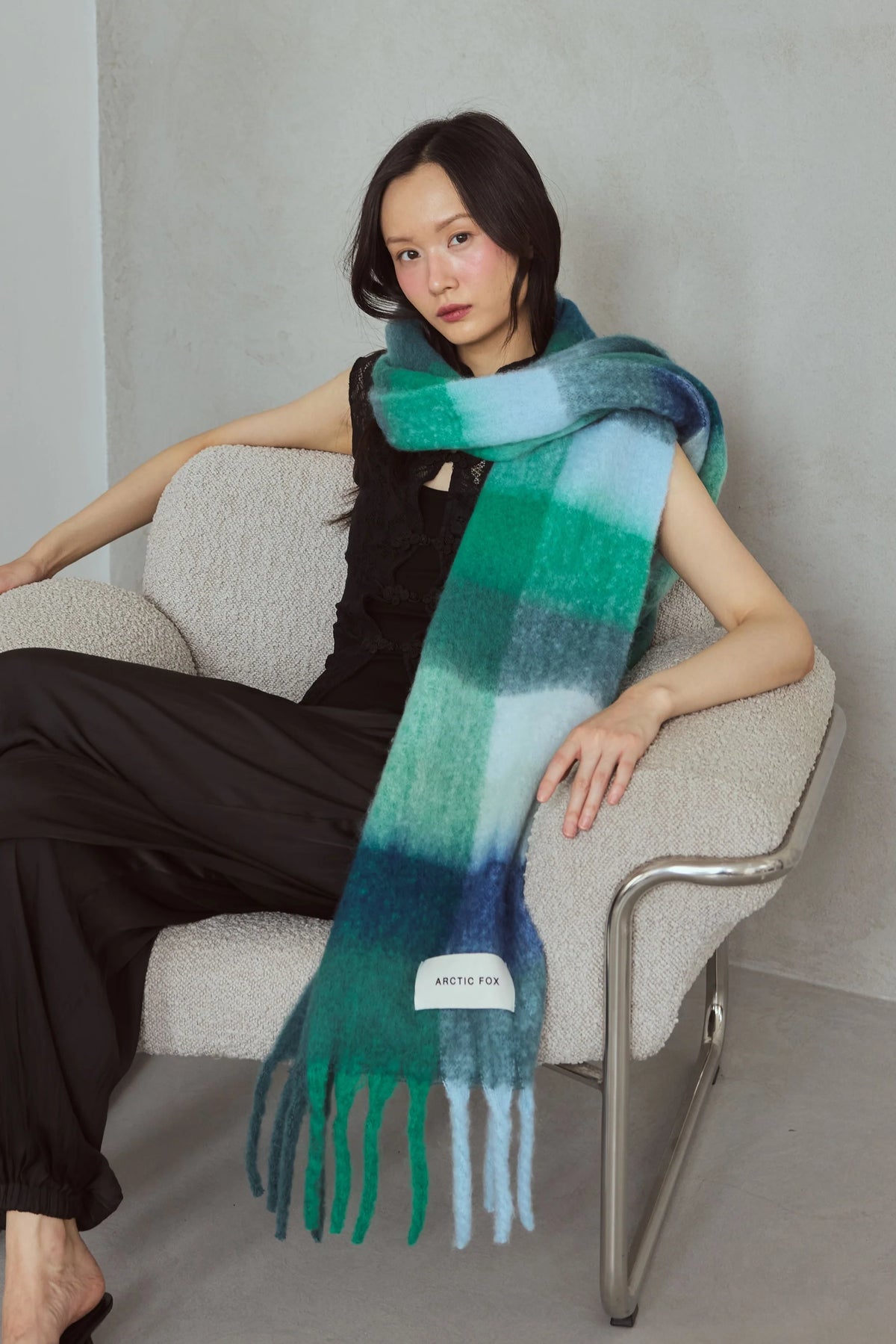 The Reykjavik Scarf - Emerald Check