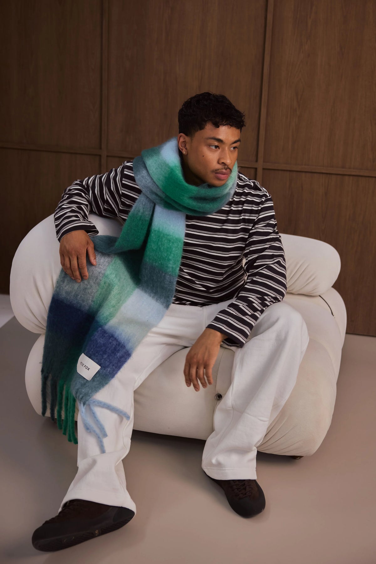 The Reykjavik Scarf - Emerald Check