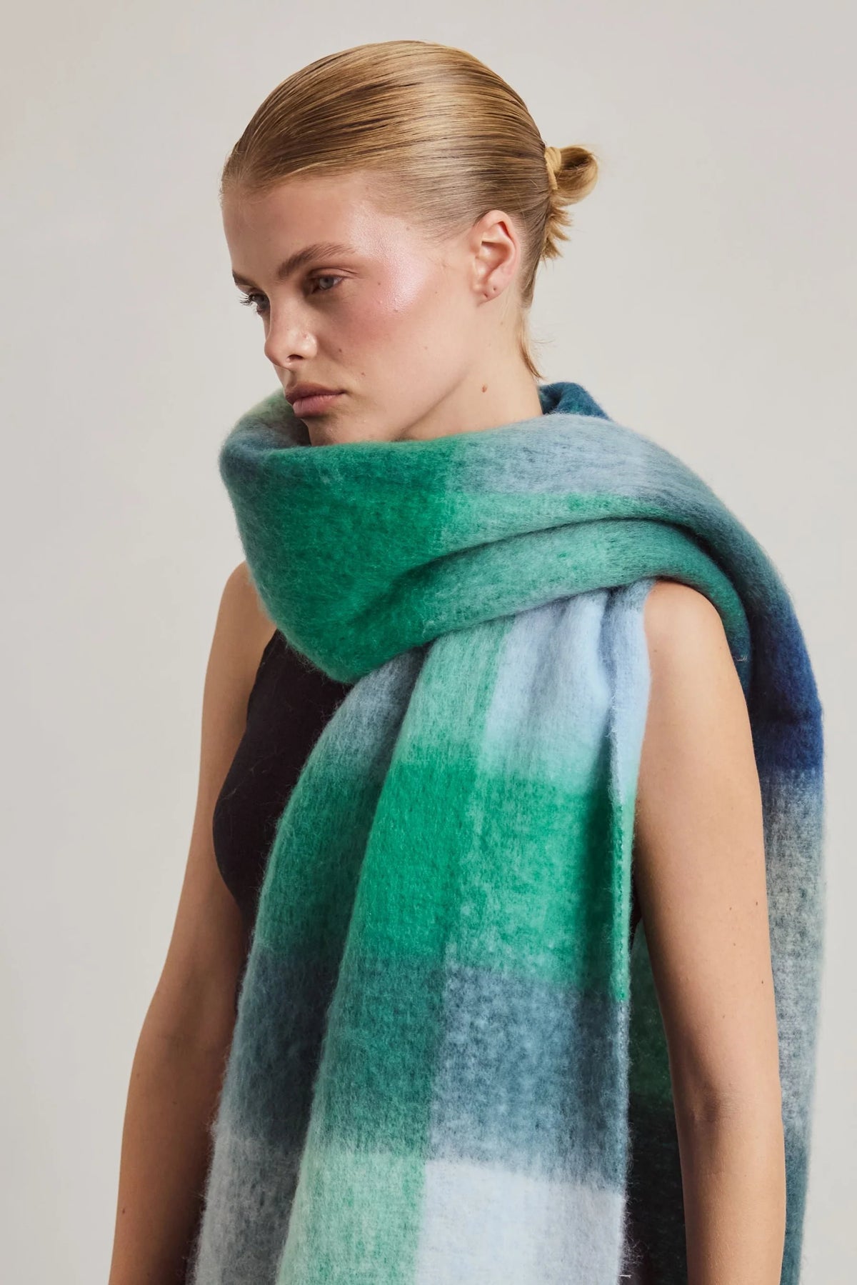 The Reykjavik Scarf - Emerald Check